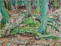 Landschaft 1, Aquarell